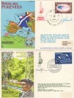 Retour Aux Pyrenees Devolver 2x RAF French Escaping Society Signed FDC s
