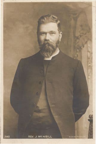 Revd J McNeill Rotary Priest Antique Religious RPC Old Postcard