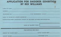 Rex Williams Old Snooker Pool Application Birmingham Postcard