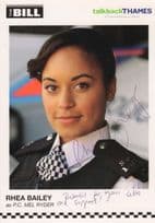 Rhea Bailey as PC Mel Ryder The Bill ITV Hand Signed Cast Card Photo