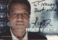 Ric Quarshie Holby City Hand Signed Cast Card Photo