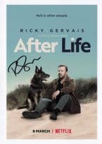 Ricky Gervais After Life  Netflix Launch 7x5 Hand Signed Photo