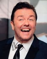 Ricky Gervais Comedian The Office Extras Derek 10x8 Hand Signed Photo
