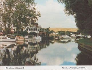 River Soar Kegworth Leicester Womens Institute Rare 1980s Postcard