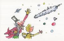 Roald Dahl Charlie & The Chocolate Factory Space Rocket Postcard
