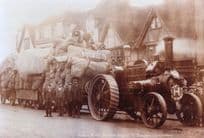 Robert Brett's Old Traction Engine St Dunstans Canterbury Kent Postcard