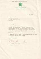 Robert Kilroy Silk MP TV Presenter House Of Commons Hand Signed Letter