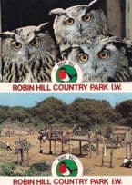 Robin Hill County Park Isle Of Wight Assault Course 2x Postcard s