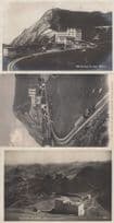 Rochers De Naye Panorama Hotel Train 3x Switzerland Old Postcard s