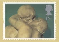 Rodin The Kiss RMPQ Tate Gallery RMPQ Painting Rare Stamp Postcard