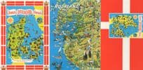 Rogaland Map Norway 3x Postcard s