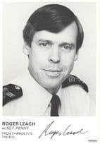 Roger Leach as Sgt Penny ITV The Bill RARE Hand Signed Cast Photo