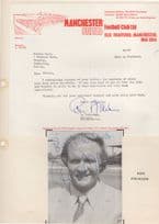 Ron Atkinson Manchester United FC Mounted Hand Signed Photo & Letter
