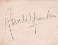 Ronald Frankau Hitchcock Film Actor Double Hand Signed Autograph Page