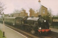 Ropley Station After Repainted S15 30506 Train Mid Hants Postcard