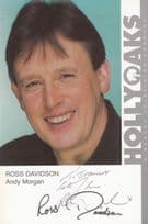 Ross Davidson as Andy Morgan in Hollyoaks Vintage Official Rare Cast Card Photo