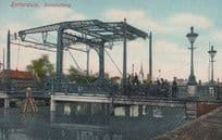 Rotterdam Bridge Bike Bicycle Noorderbrug Vintage Holland Postcard