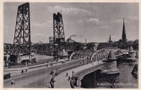 Rotterdam Konninginnebrug Dutch Motorcycle Procession Real Photo Postcard