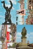 Rotterdam Statues Holland incl Military Monument 4x Postcard s