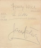 Rox Fox Band SEVEN Jazz Band Hand Signed Autograph s