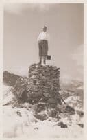 Royal Alpine Club Named Mountain Climber Old Real Photo Postcard