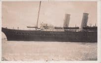 Royal Yacht Ship With King George V On Deck 1912 Real Photo Postcard