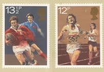 Rugby Athletics 2x Royal Mail Lowestoft FDC First Day Cover Postcard s