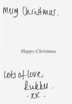 Rukku Nahar as Habiba Ahmed Eastenders Hand Signed Christmas Card