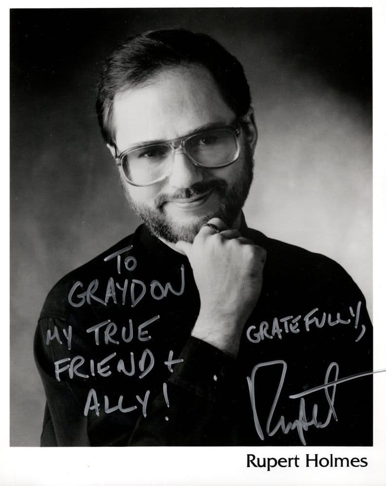 Rupert Holmes Hit Single Musical Composer 10x8 Hand Signed Photo