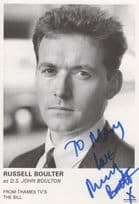 Russell Boulter as DS John Boulton The Bill Hand Signed Cast Card