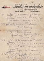 Russian Hotel Novomoskovsk Moscow Antique Theatre Tour Receipt