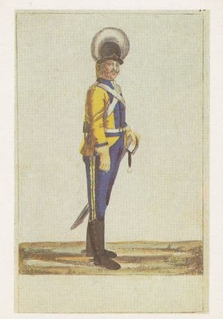 Russian Military Army Unidentified Uniform 1700s 11 Soviet Postcard