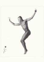 Ryan Taylor Rose For a Muscle Man Athletic Ballet Star Photo Postcard