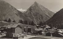 Saas Fee Pension Allalin Hotel Real Photo Switzerland Postcard