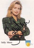 Sally Meen GMTV Hand Signed Cast Card Photo