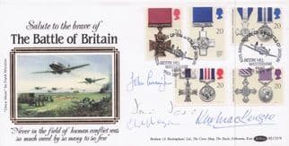 Salute To The Battle Of Britain MULTI AUTOGRAPH WW2 Hand Signed FDC