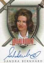 Sandra Bernhard The Complete Highlander Signed Autograph Card