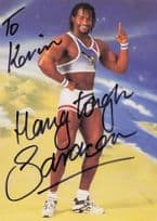 Saracen Mike Lewis Gladiators TV Show Hand Signed Photo