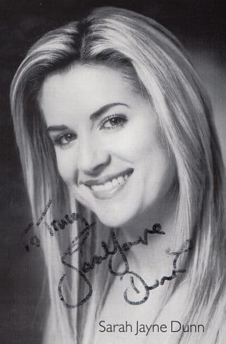 Sarah Jayne Dunn Hollyoaks Hand Signed Photo