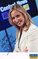 Sarah Moore GMTV ITV Newsreader of Hilary Clinton Hand Signed Photo