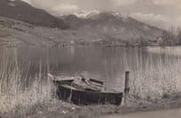 Sarnesee Pilatus Boat Switzerland Stunning Real Photo Postcard