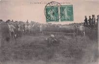 Saumur French National Hunt Horse Race Disaster Fall Old Postcard