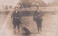 Scarborough Maine USA 1907 Hunters Animal Hunting Antique Postcard