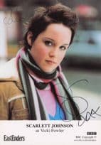 Scarlett Johnson as Vicki Fowler Eastenders Hand Signed Cast Photo
