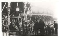 School Trip at Royal Coach Roundabout Fair Carousel Old Vintage Photo
