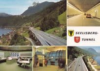 Schweiz Auto Strassen Tunnel Seelisberg Autobahn Viadukt Beckenried Swiss Postcard