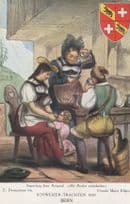 Schweizer Trachten 1830 Bern Switzerland Old Postcard