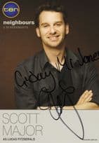 Scott Major as Lucas Channel 10 Neighbours Hand Signed Cast Card Photo