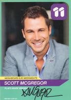 Scott McGregor as Mark Brennan Neighbours Hand Signed Cast Photo