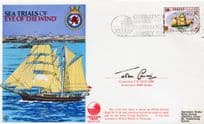 Sea Trials Of Eye Of The Wind Ship Commodore John Carlill OBE Signed FDC
